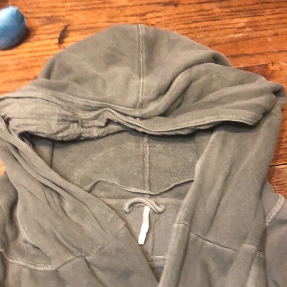 Free people drawstring hooded cardigan jacket - Picture 7 of 13